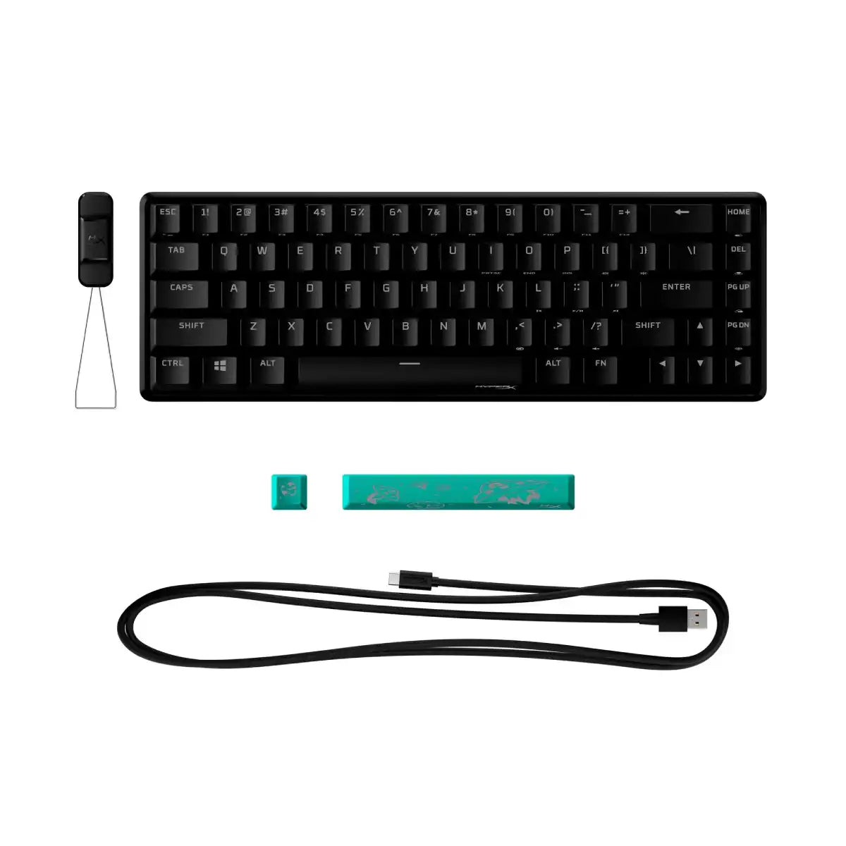 คีย์บอร์ด HyperX Alloy Origins Aqua 65 สีดำSpeedCom