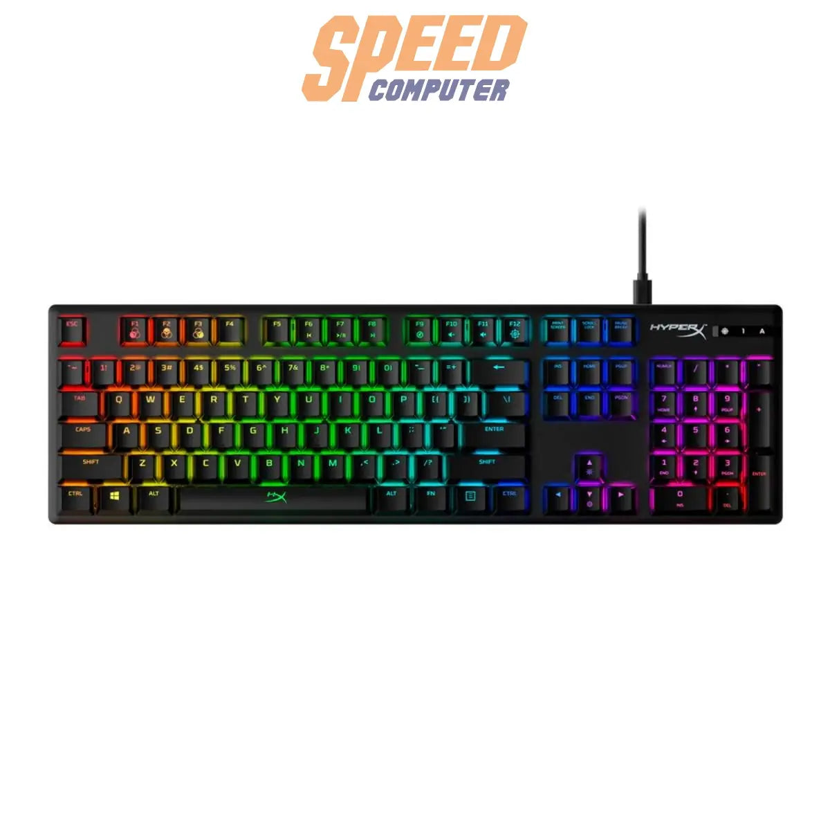 คีย์บอร์ด HyperX Alloy Origins Mechanical Red Switch สีดำ - SpeedCom