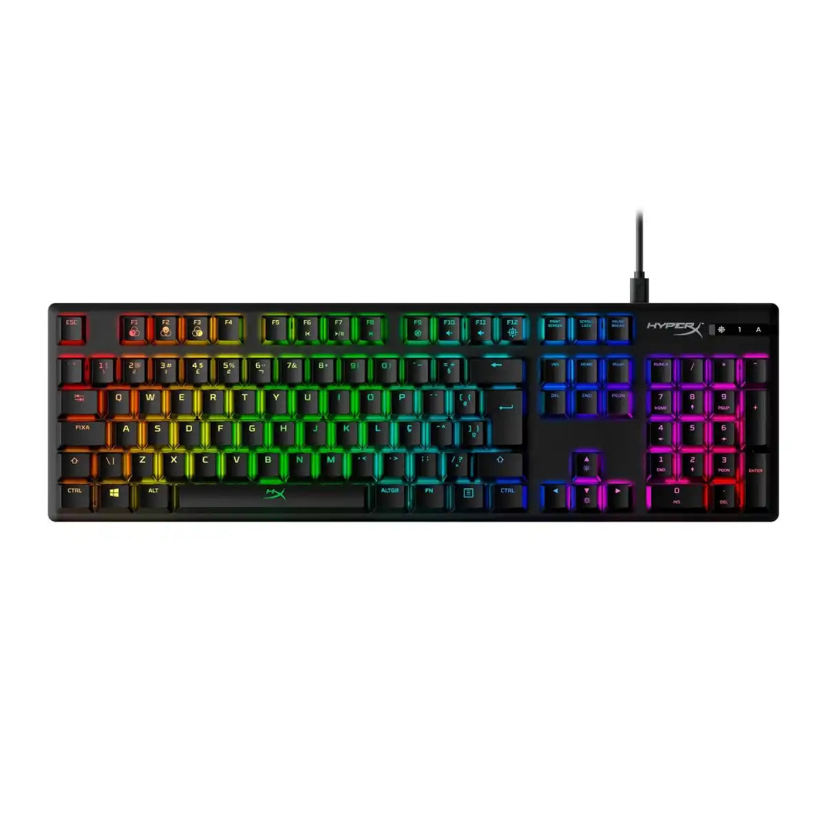คีย์บอร์ด HyperX Alloy Origins Mechanical Red Switch สีดำ - SpeedCom