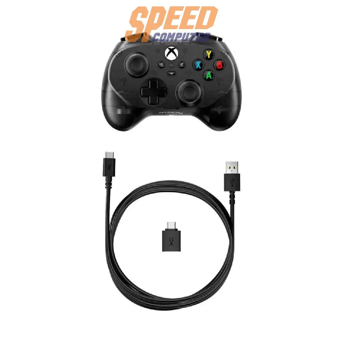 จอยคอนโทรลเลอร์ HyperX Clutch Tanto Mini Wired Controller (8B1S0AA) สีดำSpeedCom