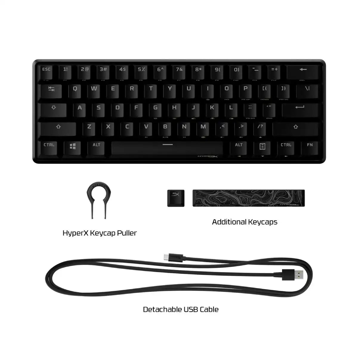 คีย์บอร์ด HyperX Gaming Alloy Origins 60 Red Linear Sw ( Us )SpeedCom