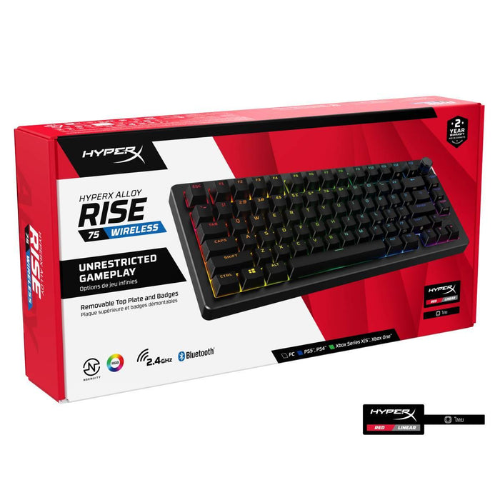 คีย์บอร์ด HyperX Alloy Rise75 (91Y91AA) Wireless Gaming สีดำSpeedCom