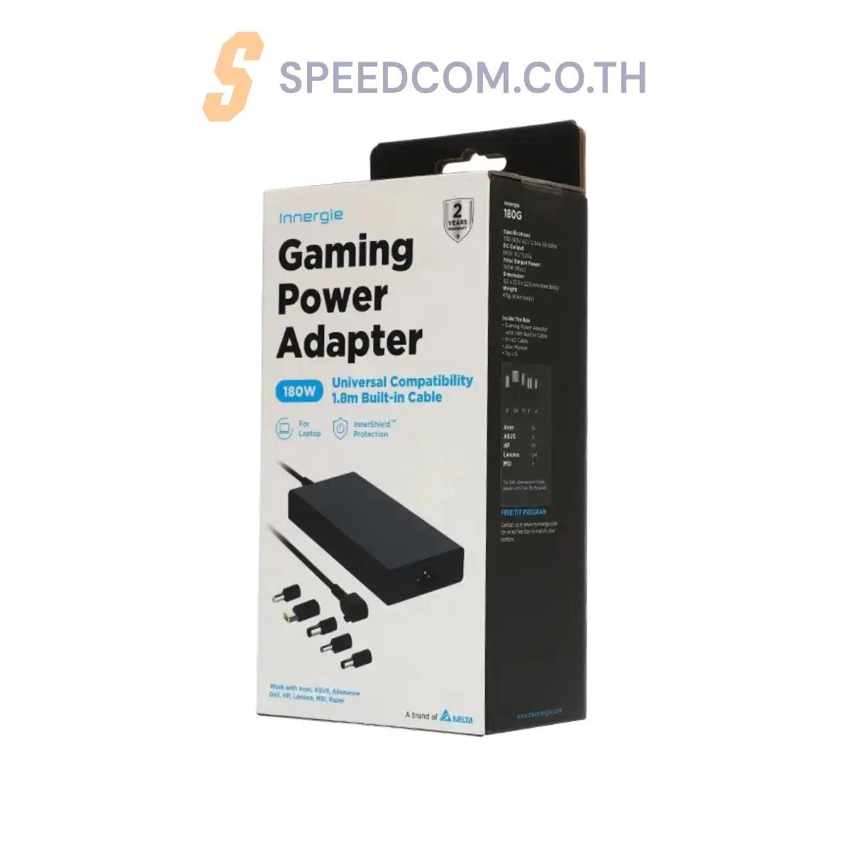 หัวชาร์จ INNERGIE T18/180G ING-ADP-180TBFZ Universal 180W - SpeedCom