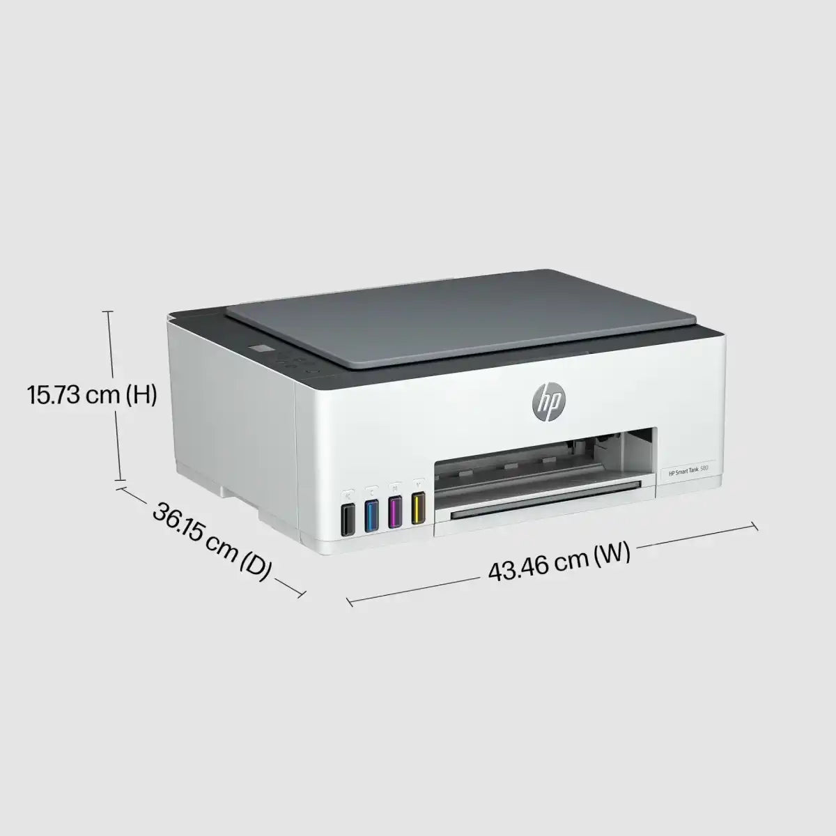 เครื่องปริ้นเตอร์อิงค์เจ็ท Inkjet HP Smart Tank 580 (1F3Y2A) สีขาวSpeedCom