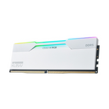 หน่วยความจำ แรม พีซี KLEVV CRAS V RGB DDR5 128GB (64GBx2) 6000MHz สีขาว - SpeedCom