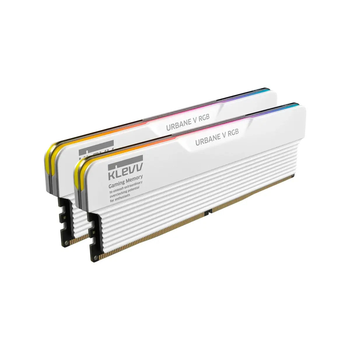 หน่วยความจำ แรม พีซี KLEVV URBANE V RGB DDR5 32GB 6000MHz สีขาว