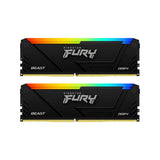 หน่วยความจำ แรม พีซี Kingston FURY BEAST RGB 32GB(16GBX2) DDR4 3200MHz