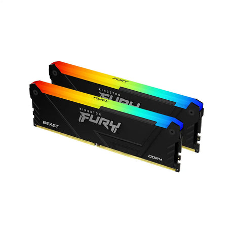 หน่วยความจำ แรม พีซี Kingston FURY BEAST RGB 32GB(16GBX2) DDR4 3200MHz