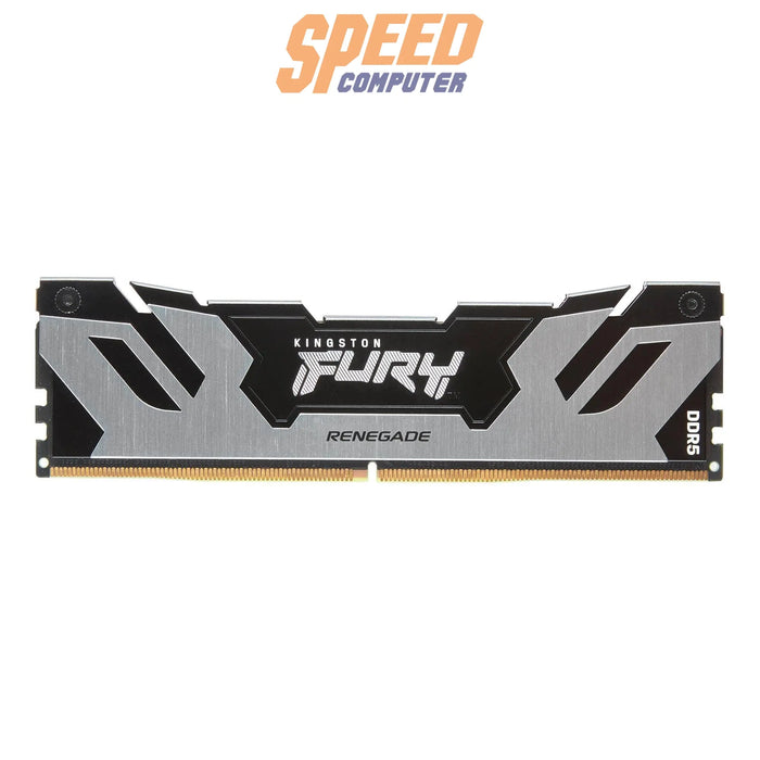 หน่วยความจำ แรม พีซี Kingston FURY RENEGADE 48GB(48GBX1) DDR5 BUS6000MHz KF560C32RS-48 สีเงิน - SpeedCom