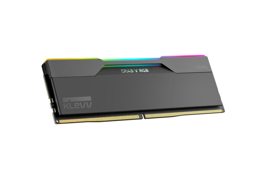 หน่วยความจำ แรม พีซี KLEVV CRAS V RGB 48GB (24GBX2) DDR5 6000MHz KD5KGUD80-60A300G สีดำ