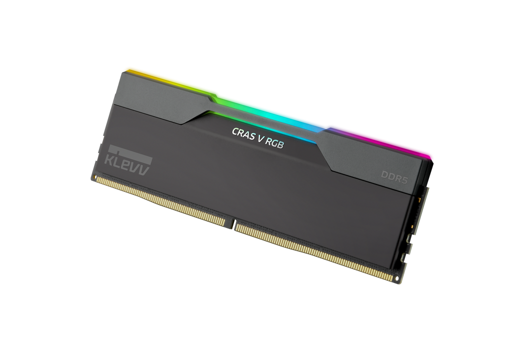 Memory RAM PC KLEVV CRAS V RGB 64GB (32GBX2) DDR5 6000MHz KD5BGUA80-60A300G Black