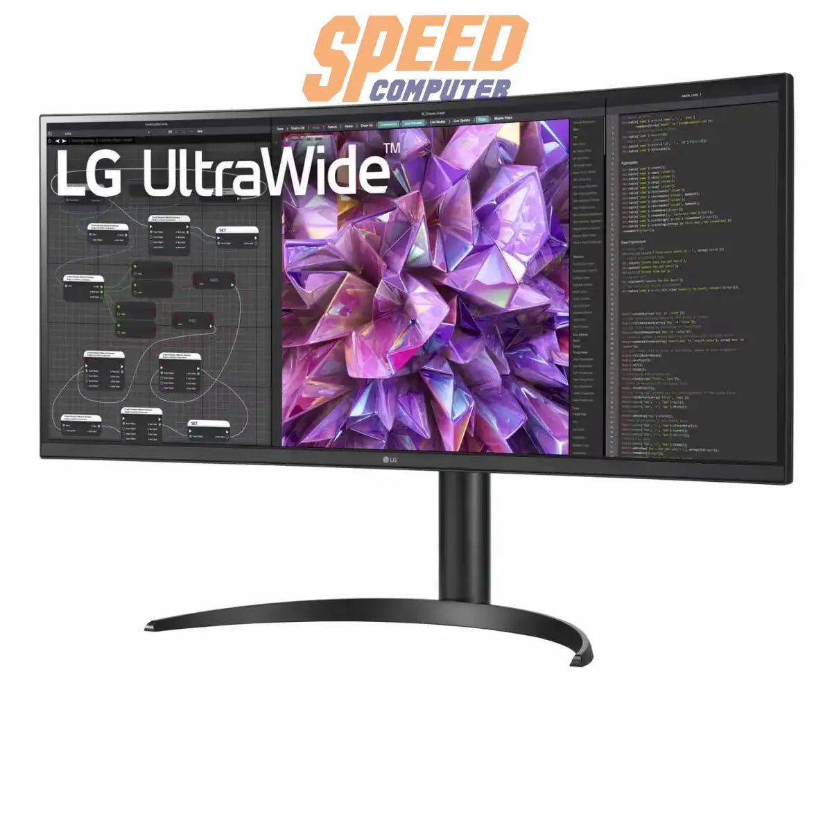 จอมอนิเตอร์ LG Ultra Wide Curved 34.0" IPS 60Hz สีดำSpeedCom