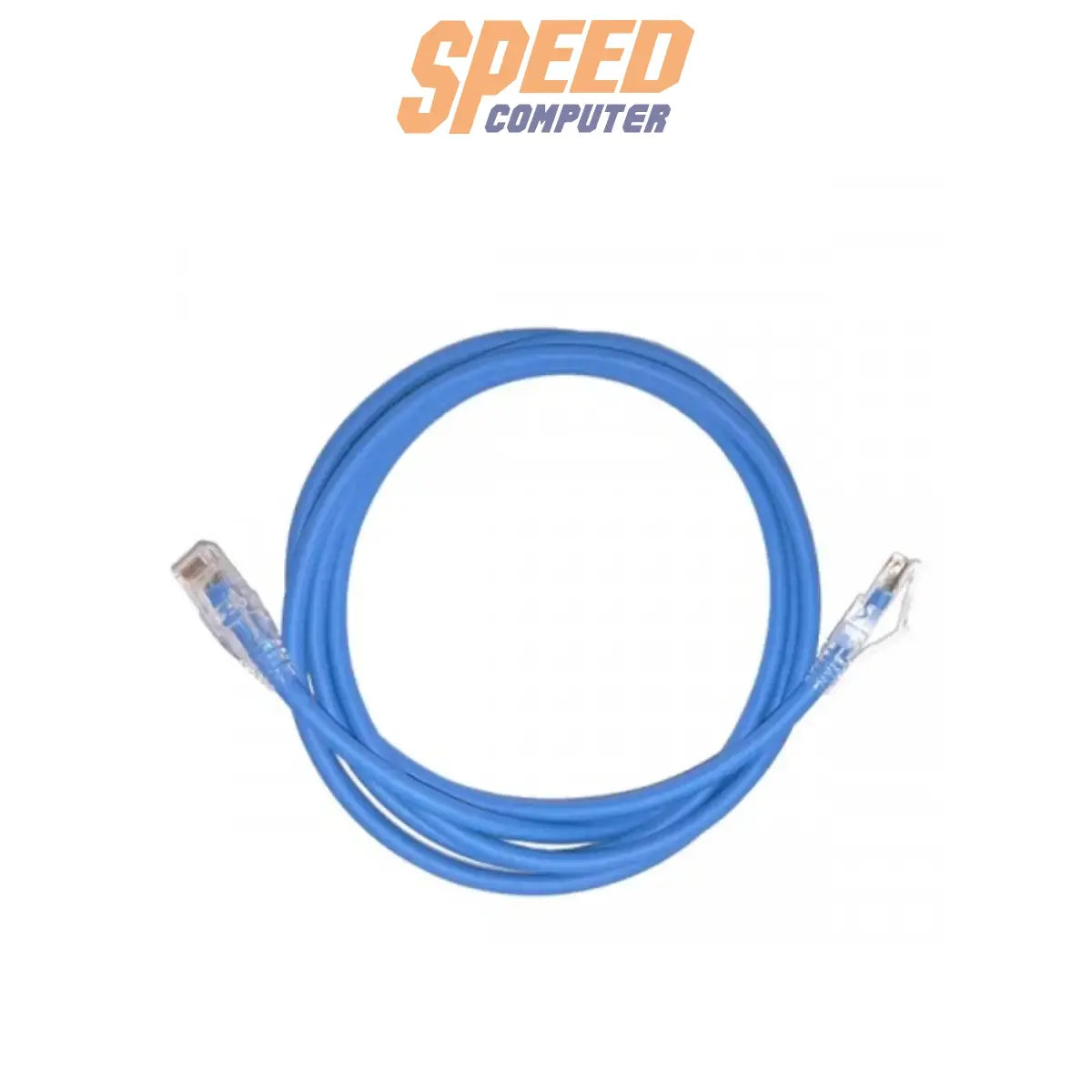 สายแลน LINK รุ่น US-5103LZ-4 ความยาว 3 เมตร หัว RJ45 มาตรฐาน Cat6 สีฟ้า Light Blue