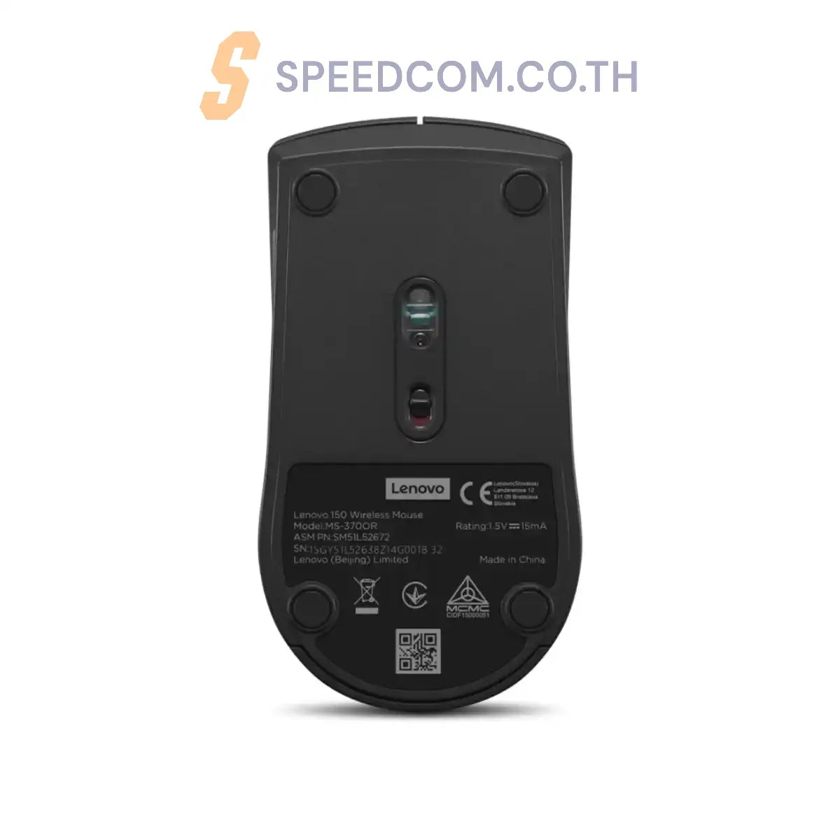 เมาส์ Lenovo 150 Wireless Mouse (GY51L52638) สีดำ