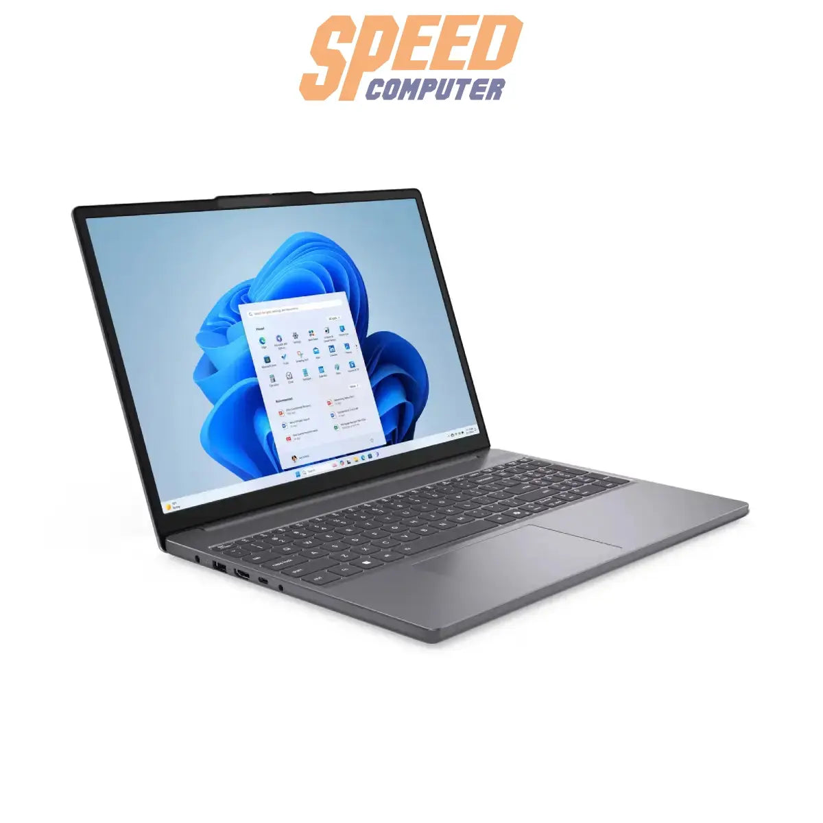โน๊ตบุ๊ค Lenovo IdeaPad Slim 3 รุ่น 15IRH10-83K100D8TA ชิป i7 Gen 13 สีเทา Luna Grey ดีไซน์บางเบา