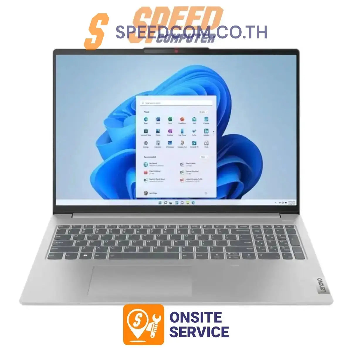 โน๊ตบุ๊ค Lenovo IdeaPad Slim 5 16AHP9 83DD001ATA Ryzen 7 สีเทา (Cloud Grey)SpeedCom