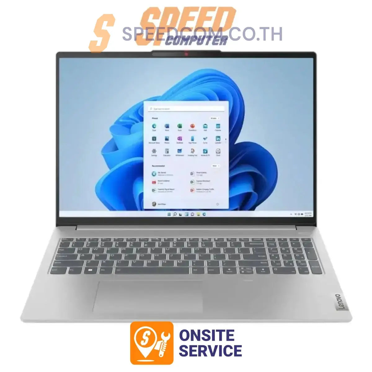 โน๊ตบุ๊ค Lenovo IdeaPad Slim 5 16AHP9 83DD001ATA Ryzen 7 สีเทา (Cloud Grey)SpeedCom