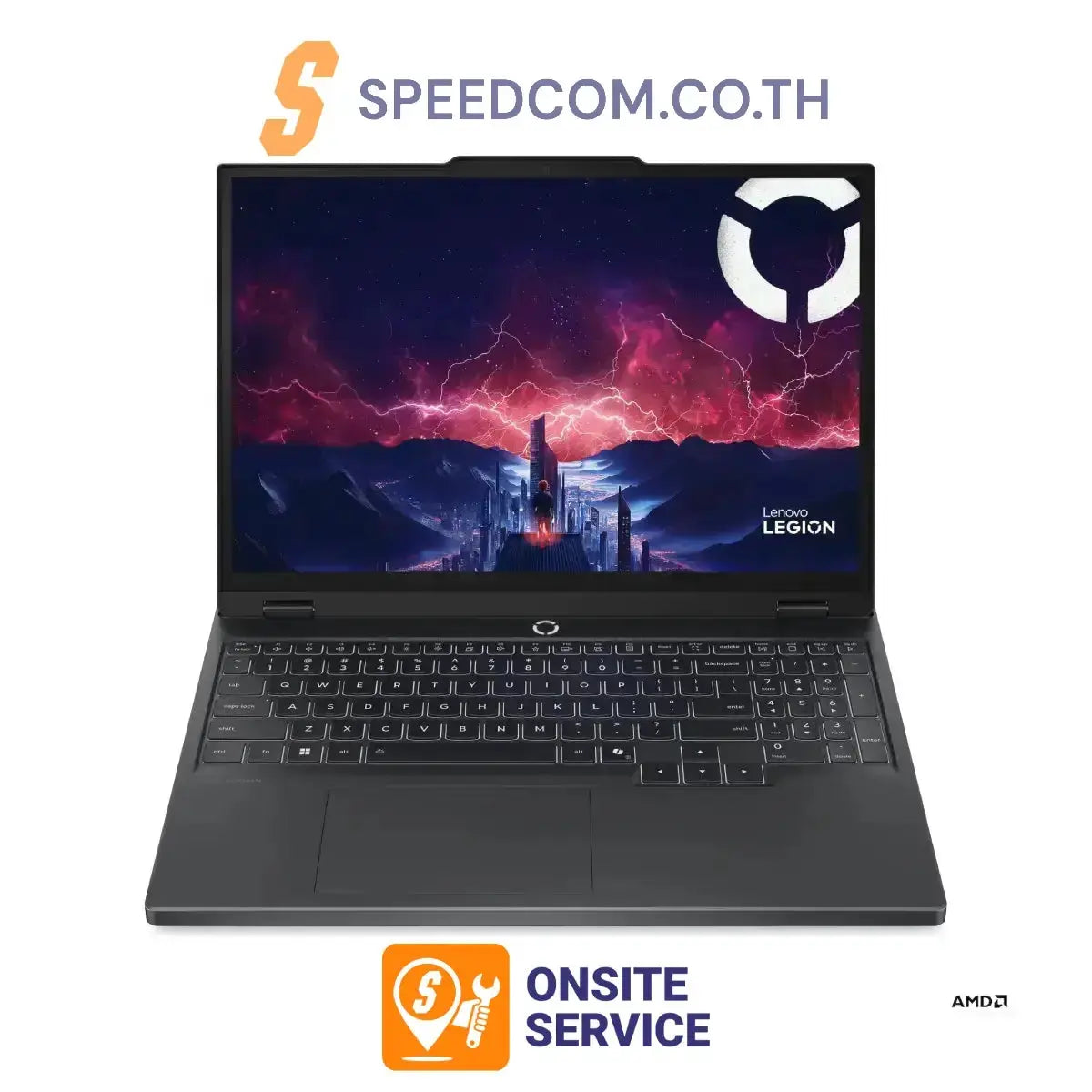 โน๊ตบุ๊ค Lenovo Legion 5 15AHP10-83M00031TA Ryzen 7 สีดำ (Eclipse Black)SpeedCom