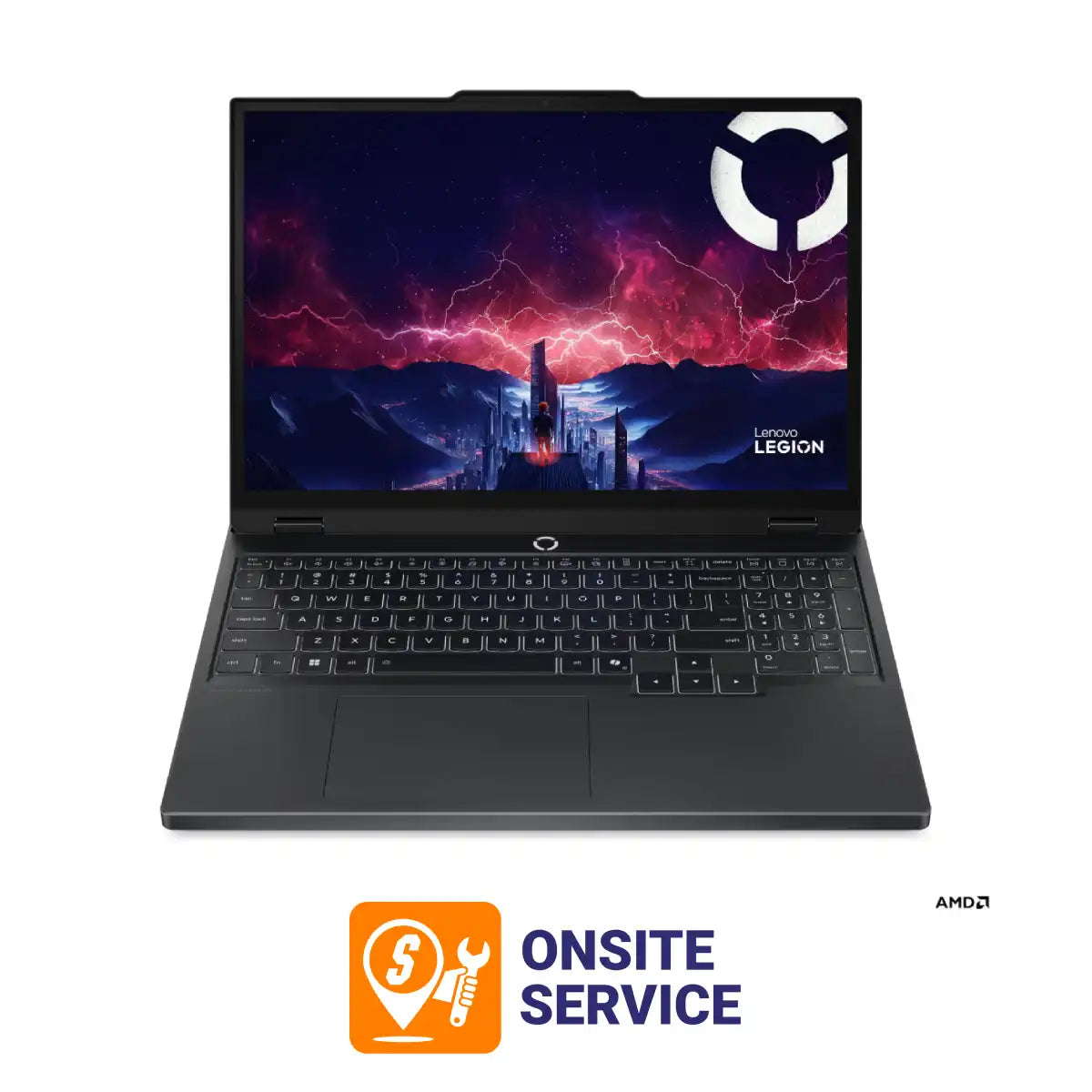 โน๊ตบุ๊ค Lenovo Legion 5 15AHP10-83M0005DTA Ryzen 7 สีดำ (Eclipse Black)