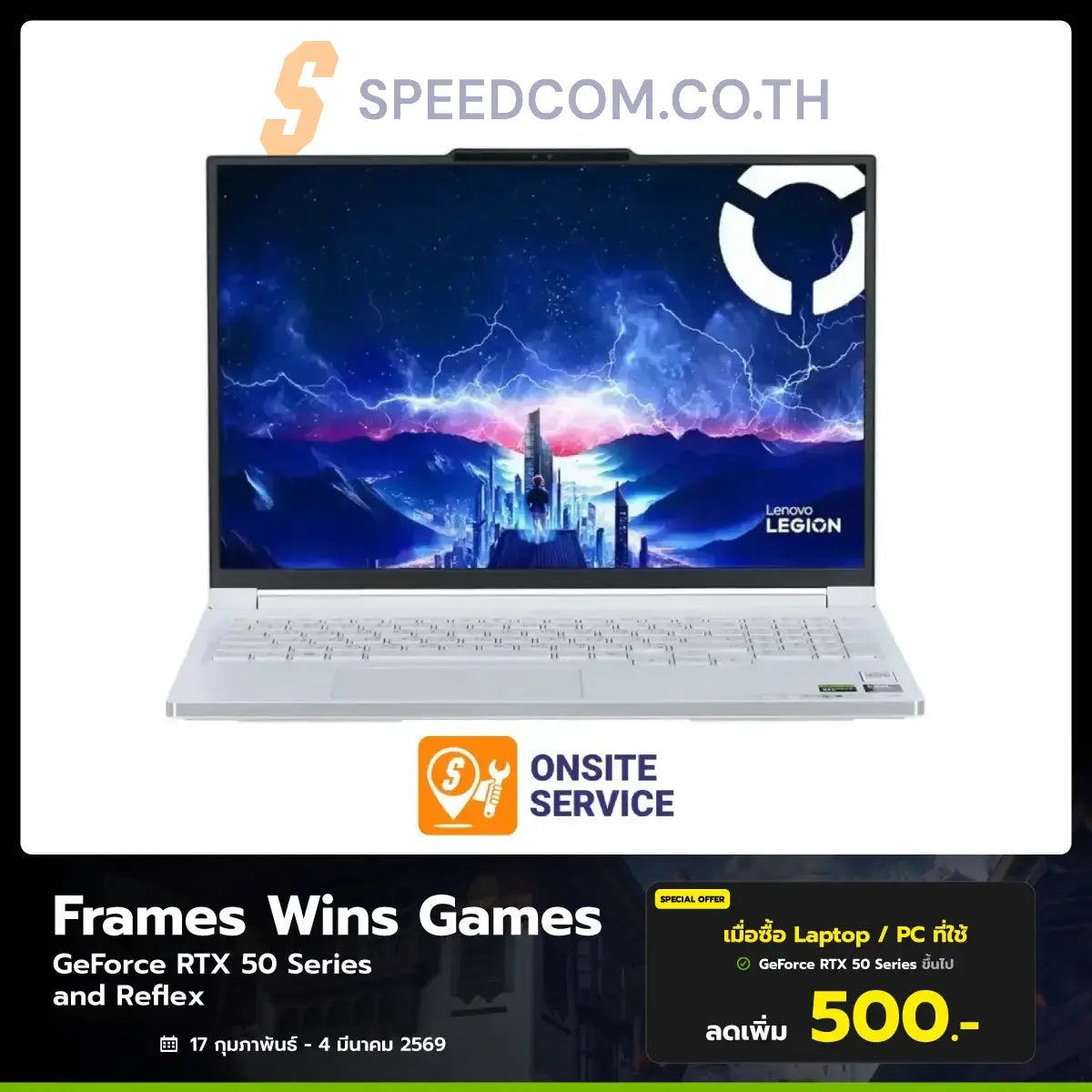 Notebook Lenovo Legion 7 16IAX10H-83KY001TTA Core Ultra 9 Glacier White