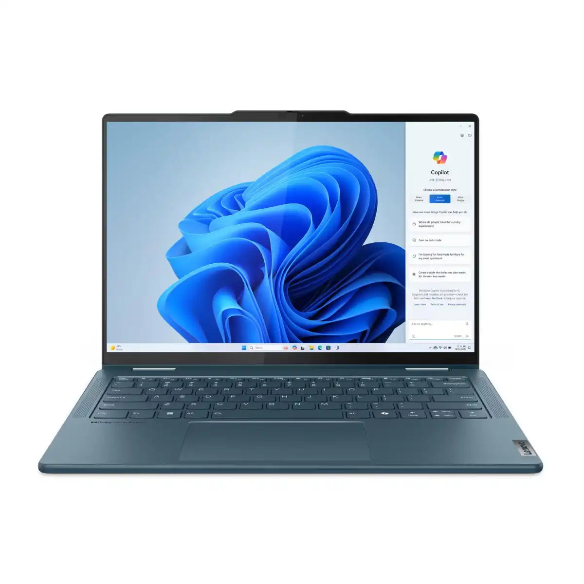 โน๊ตบุ๊ค Lenovo Yoga 7 14IML9-83DJ001MTA Ultra5 สีน้ำเงิน (Tidal Teal)SpeedCom