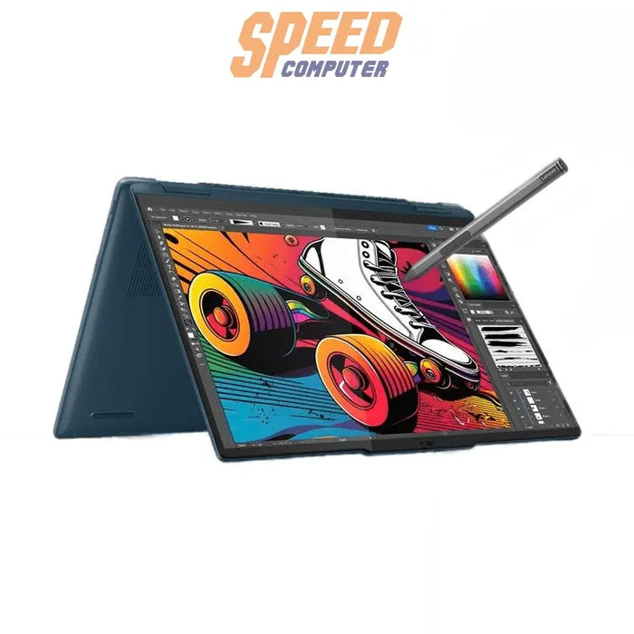 โน๊ตบุ๊ค Lenovo Yoga 7 14IML9 83DJ001NTA Ultra 7 สีน้ำเงิน (Tidal Teal) - SpeedCom