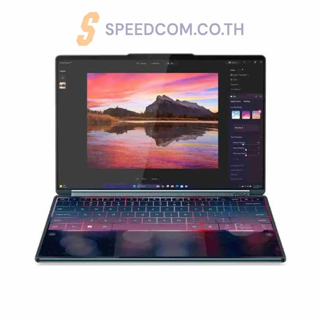 โน๊ตบุ๊ค Lenovo Yoga Book 9 14IAH10-83KJ002ATA Ultra 9 สีน้ำเงิน (Tidal Teal) - SpeedCom