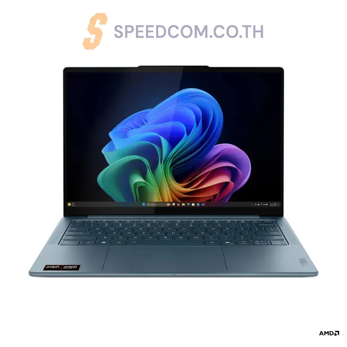 โน๊ตบุ๊ค Lenovo Yoga Slim 7 14AKP10-83JY000TTA Ryzen AI 7 สีน้ำเงิน (Tidal Teal) - SpeedCom