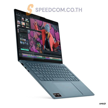 โน๊ตบุ๊ค Lenovo Yoga Slim 7 14AKP10-83JY000TTA Ryzen AI 7 สีน้ำเงิน (Tidal Teal) - SpeedCom