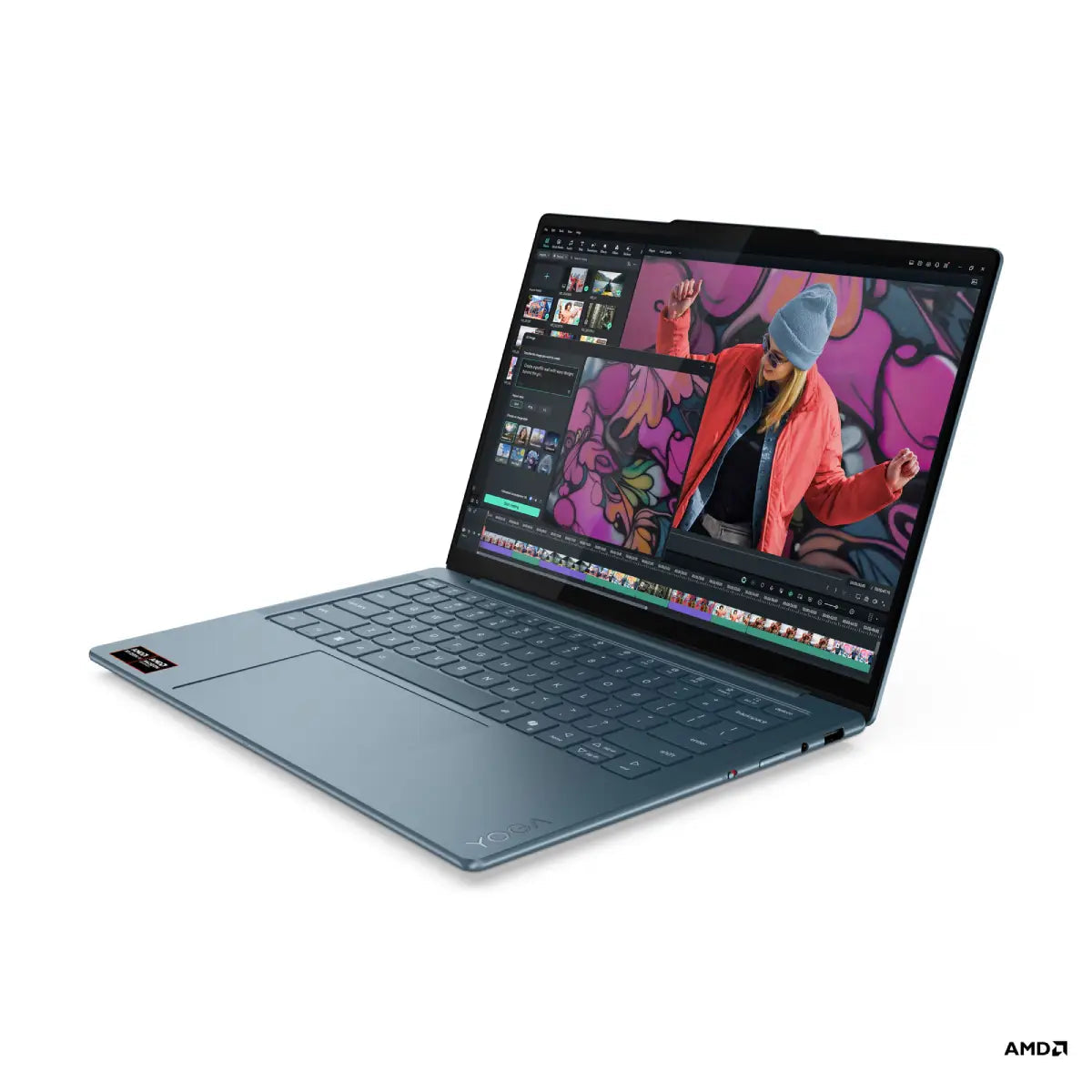 โน๊ตบุ๊ค Lenovo Yoga Slim 7 14AKP10-83JY000TTA Ryzen AI 7 สีน้ำเงิน (Tidal Teal) - SpeedCom