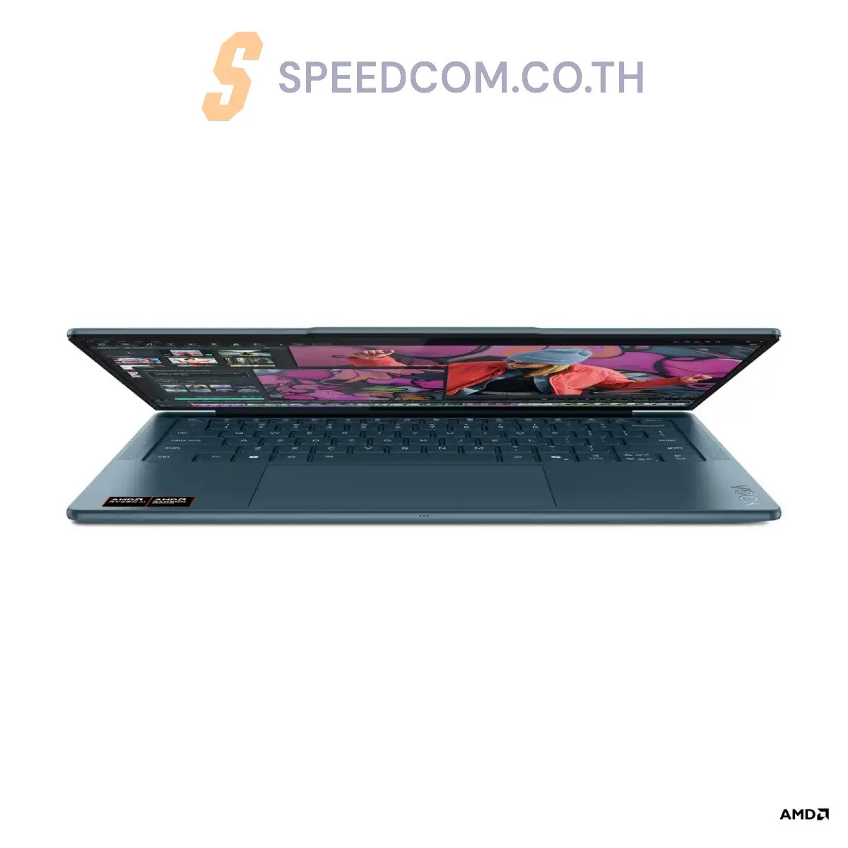 โน๊ตบุ๊ค Lenovo Yoga Slim 7 14AKP10-83JY000TTA Ryzen AI 7 สีน้ำเงิน (Tidal Teal) - SpeedCom
