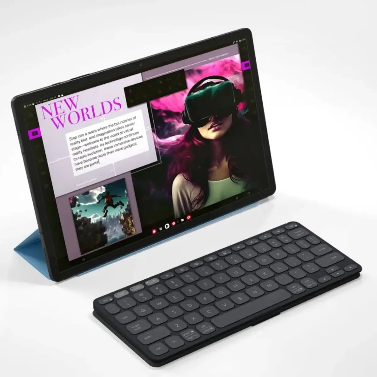 คีย์บอร์ดไร้สาย Logitech Keys-To-Go 2  Bluetooth Low Energy - SpeedCom