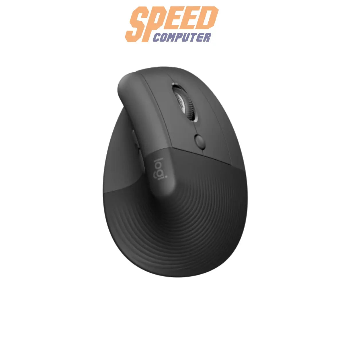 เมาส์ไร้สาย Logitech LIFT Vertical Ergonomic Mouse สีดำ - SpeedCom
