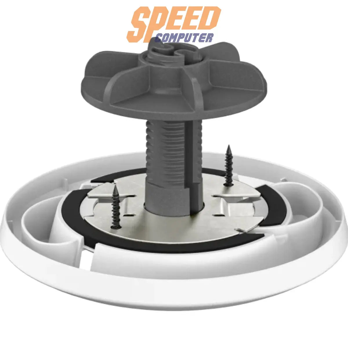 ตัวยึดไมโครโฟน Logitech รุ่น Rally Mic Pod Mount (LORALLY MICPODMOUNT) สำหรับติดตั้งไมค์บนโต๊ะหรือใต้โต๊ะ ให้การจัดสายเรียบร้อยและใช้งานสะดวกในห้องประชุม