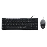 คีย์บอร์ดและเมาท์ Logitech MK200 สีดำ