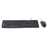 คีย์บอร์ดและเมาท์ Logitech MK200 สีดำ
