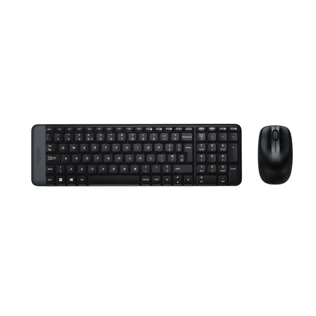 คีย์บอร์ดและเมาส์ไร้สาย Logitech MK220 สีดำ