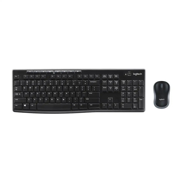 คีย์บอร์ดและเมาส์ไร้สาย Logitech MK270R สีดำ