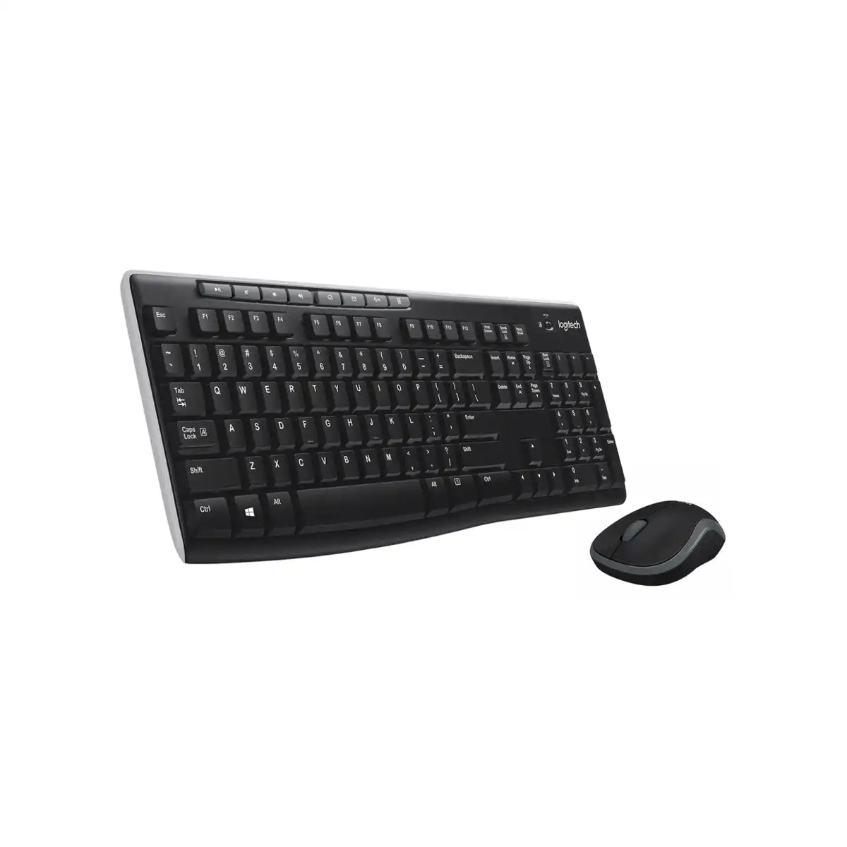 คีย์บอร์ดและเมาส์ไร้สาย Logitech MK270R สีดำ
