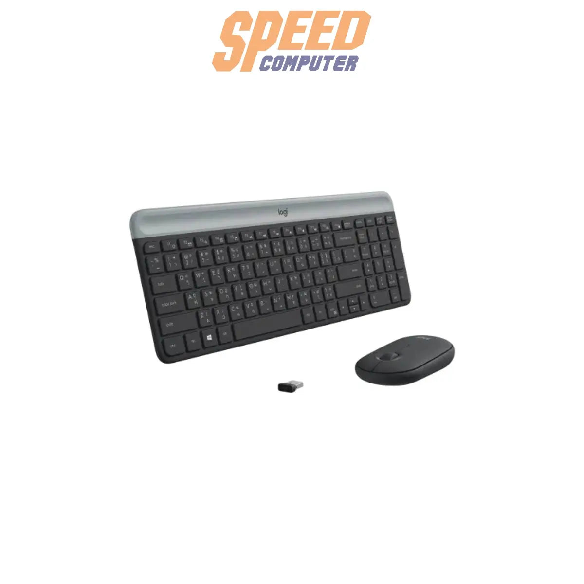 คีย์บอร์ดและเมาส์ไร้สาย Logitech MK470 SLIM - SpeedCom