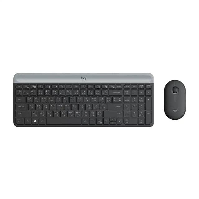 คีย์บอร์ดและเมาส์ไร้สาย Logitech MK470 SLIM