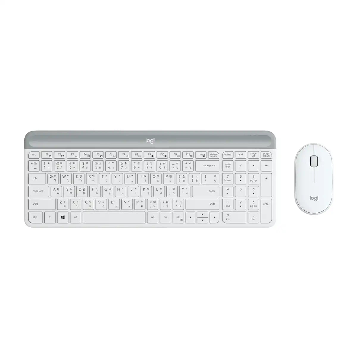 คีย์บอร์ดและเมาส์ไร้สาย Logitech MK470 SLIM