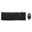 คีย์บอร์ดและเมาท์ Logitech MK200 สีดำ