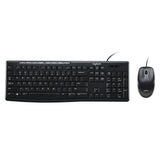 คีย์บอร์ดและเมาท์ Logitech MK200 สีดำ