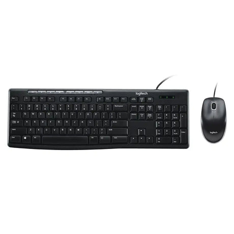 คีย์บอร์ดและเมาท์ Logitech MK200 สีดำ