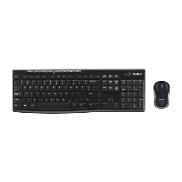 คีย์บอร์ดและเมาส์ไร้สาย Logitech MK270R สีดำ
