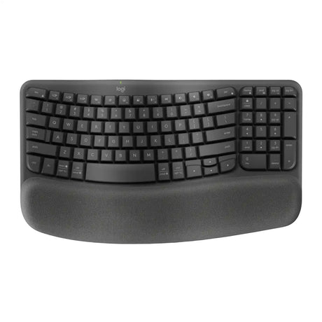 คีย์บอร์ด Logitech Wave Keys 2.4GHz Wireless Graphite - SpeedCom