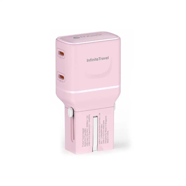 หัวแปลงปลั๊กไฟ Mazer M-IFTRAVEL565-PK Infinite Travel Pocket 65W