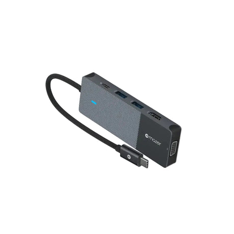 อุปกรณ์แปลงสัญญาณ Mazer M-UC2MULTI7005-BK 8-in-1 Multimedia Hub 100W