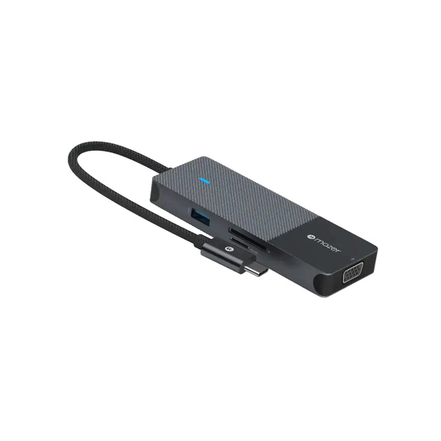 อุปกรณ์แปลงสัญญาณ Mazer M-UC2MULTI7005-BK 8-in-1 Multimedia Hub 100W